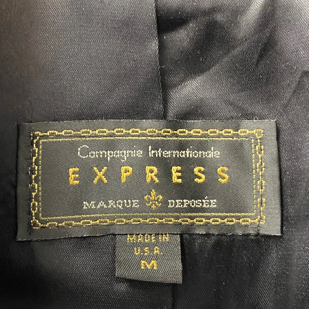 🖤Express • VINTAGE • black faux fur coat • M • EUC - Picture 5 of 7